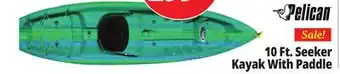 Ocean State Job Lot Pelican Seeker 100X Kayak w/ Paddle offer