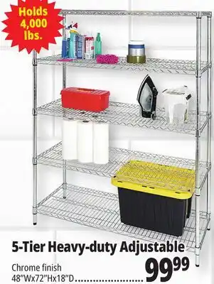 Ocean State Job Lot 5-Tier Heavy-duty Adjustable offer