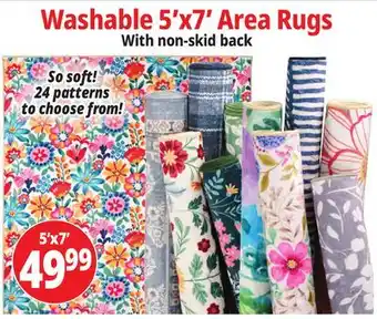 Ocean State Job Lot Washable 5'x7' Area Rugs offer