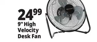 Ocean State Job Lot 9 High Velocity Desk Fan offer