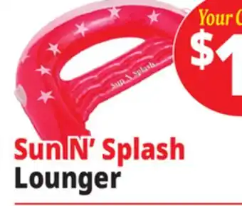 Ocean State Job Lot Sun N' Splash Lounger offer