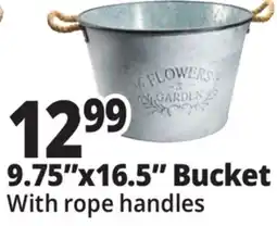 Ocean State Job Lot 9.75x16.5 Bucket With rope handles offer