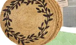 Ocean State Job Lot 4 Pk. Cotton Braided or Jute Placemats offer