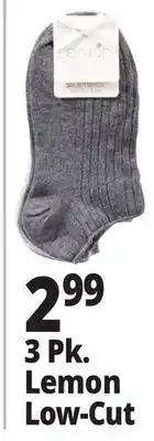 Ocean State Job Lot 3 Pk. Lemon Low-Cut offer