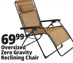 Ocean State Job Lot Oversized Zero Gravity Chair Tan offer