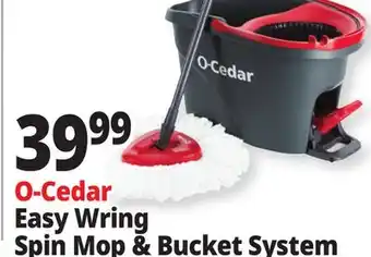 Ocean State Job Lot O-Cedar Easy Wring Spin Mop & Bucket System offer