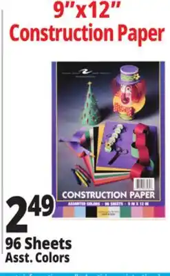 Ocean State Job Lot 9x12 Construction Paper offer