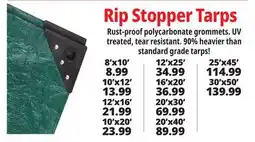 Ocean State Job Lot Rip Stopper Tarps offer