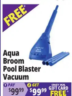 Ocean State Job Lot Aqua Broom Pool Blaster Vacuum offer
