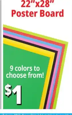 Ocean State Job Lot 22x28 Poster Board offer