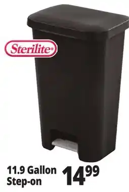 Ocean State Job Lot Sterilite Step-On Black Wastebasket 11.9 Gal offer