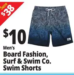 Ocean State Job Lot Men's Board Fashion, Surf & Swim Co. Swim Shorts offer