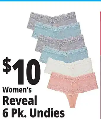Ocean State Job Lot Women's Reveal 6 Pk. Undies offer