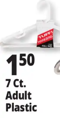Ocean State Job Lot TUFF! White Shirt Hangers 7 Count offer