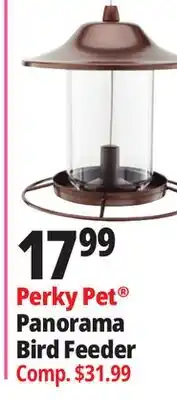 Ocean State Job Lot Perky Pet Panorama Bird Feeder offer