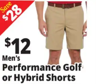 Ocean State Job Lot Men's Performance Golf or Hybrid Shorts offer
