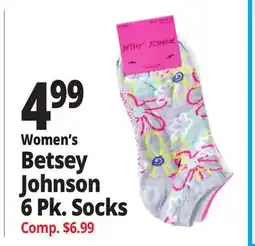 Ocean State Job Lot Women's Betsey Johnson 6 Pk. Socks offer