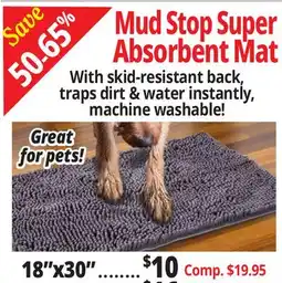 Ocean State Job Lot Mud Stop Super Absorbent Mat offer