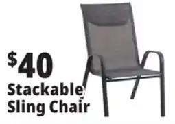 Ocean State Job Lot Stackable Sling Chair offer