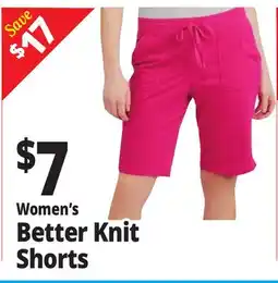 Ocean State Job Lot Women's Better Knit Shorts offer