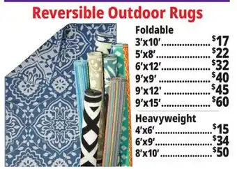 Ocean State Job Lot Reversible Outdoor Rugs offer