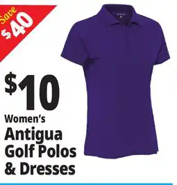 Ocean State Job Lot Women's Antigua Golf Polos & Dresses offer