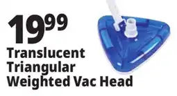 Ocean State Job Lot Translucent Triangular Weighted Vac Head offer