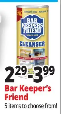 Ocean State Job Lot Bar Keepers Friend Powder Cleanser 12 oz offer