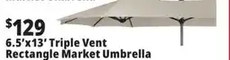 Ocean State Job Lot 6.5'x13' Triple Vent Rectangle Market Umbrella offer