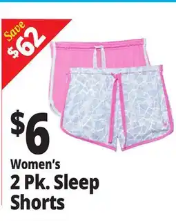 Ocean State Job Lot Women's 2 Pk. Sleep Shorts offer