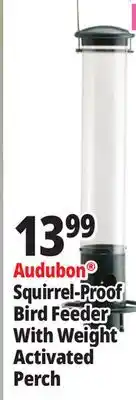 Ocean State Job Lot Audubon Squirrel-Proof Bird Feeder With Weight Activated Perch offer