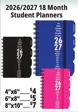 Ocean State Job Lot 2026/2027 18 Month Student Planners offer