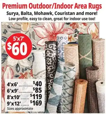 Ocean State Job Lot Premium Outdoor/Indoor Area Rugs offer