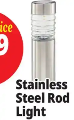 Ocean State Job Lot Solar Stainless Steel Path Light 15 offer