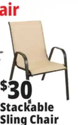 Ocean State Job Lot Steel Stacking Sling Chair offer