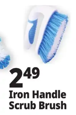 Ocean State Job Lot Iron Handle Scrub Brush offer