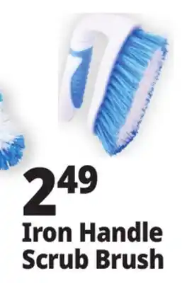 Ocean State Job Lot Iron Handle Scrub Brush offer