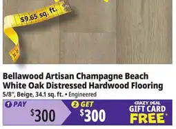 Ocean State Job Lot Bellawood Artisan Champagne Beach White Oak Distressed Hardwood Flooring offer