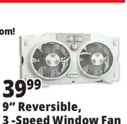 Ocean State Job Lot Penguin 9 Twin Window Fan offer