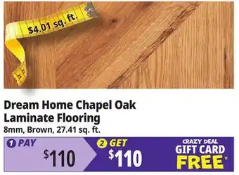 Ocean State Job Lot Dream Home Chapel Oak Laminate Flooring offer