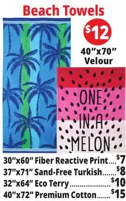 Ocean State Job Lot Beach Towels offer