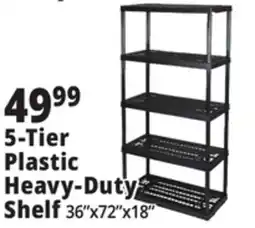 Ocean State Job Lot 5-Tier Plastic Heavy-Duty Shelf offer