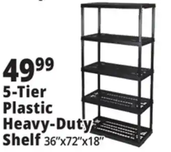Ocean State Job Lot 5-Tier Plastic Heavy-Duty Shelf offer