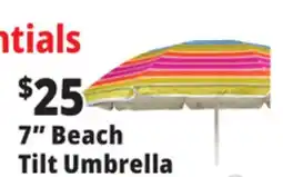Ocean State Job Lot 7 Beach Tilt Umbrella offer