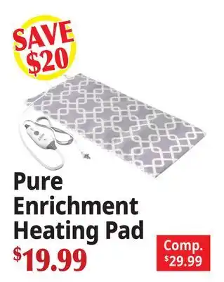 Ocean State Job Lot Pure Enrichment Heating Pad offer