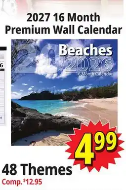 Ocean State Job Lot 2027 16 Month Premium Wall Calendar offer