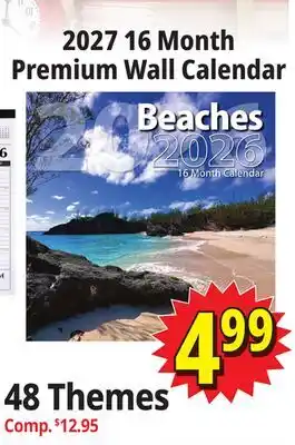 Ocean State Job Lot 2027 16 Month Premium Wall Calendar offer