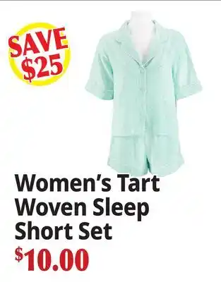 Ocean State Job Lot Women's Tart Woven Sleep Short Set offer
