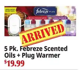 Ocean State Job Lot 5 Pk. Febreze Scented Oils + Plug Warmer offer