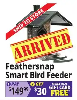 Ocean State Job Lot Feathersnap Smart Bird Feeder offer